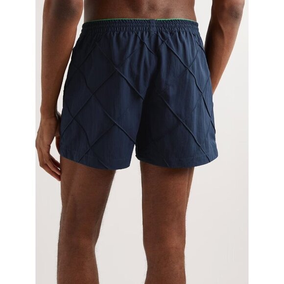 Bottega Veneta Intreccio Nylon Swim Shorts in Midnight Blue Large Mens Trunks - Picture 15 of 16